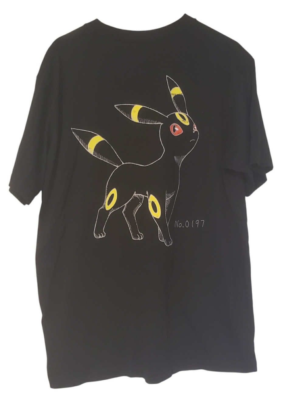 Uniqlo UT Pokemon  T Shirt  Espeon Anime Manga Black Unisex Size XL